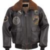 G-1 Wings of Gold Leather Bomber Jacket