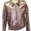 Knoles & Carter Women Brown Genuine Leather Jacket