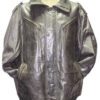 American Base Gray Leather Jacket