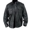 Men Lambskin Leather Shirt