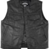 IK Leather Motorcycle vest for Men