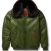 Goose Country V-Bomber: Olive Leather