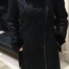 Sheepskin Coat with Black Fox Fur 7&8 Length