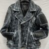 Men Waxed Biker Jacket